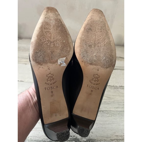 Brighton Tosca woman’s brown chunky heeled leather mules - Picture 6 of 6